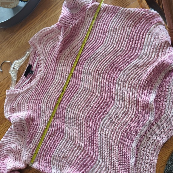 Lane Bryant Chunky Knit Tunic Top Pink Ombre Size 26/28 - Picture 5 of 5